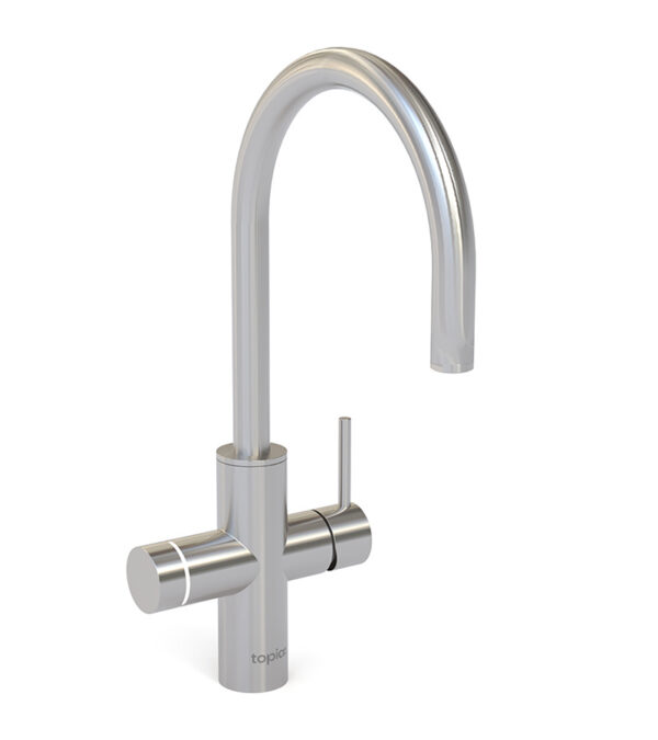Topia Go Brushed Stainless Steel Faucet Right