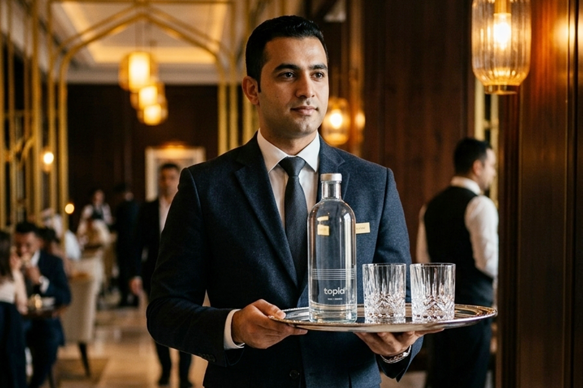 Topia Water Served In Middle East
