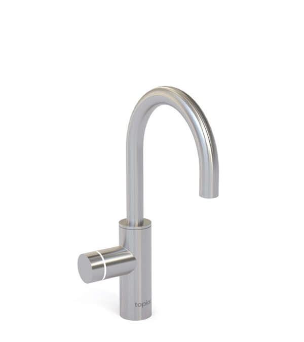 Topia Go Edge Brushed Stainless Steel Faucet Right