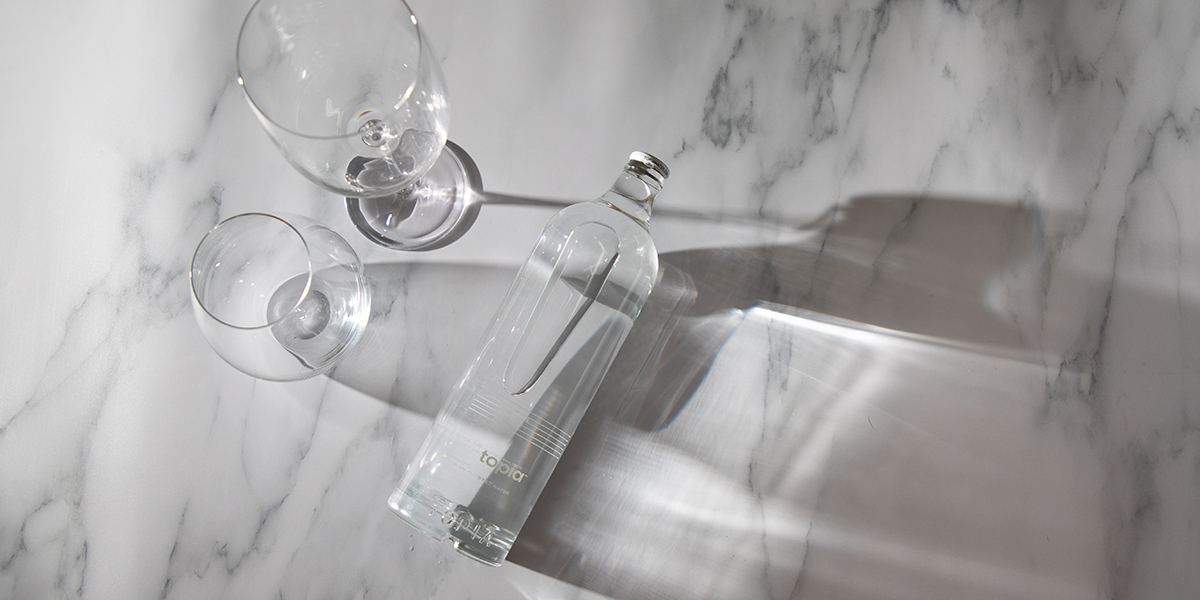 Topia Water Glass Bottle