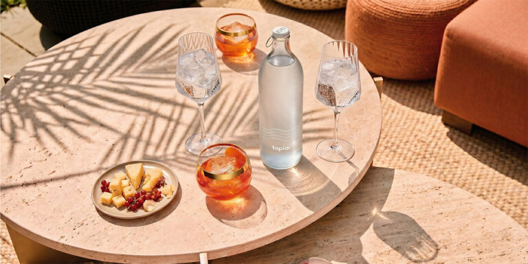 Topia Water On Table